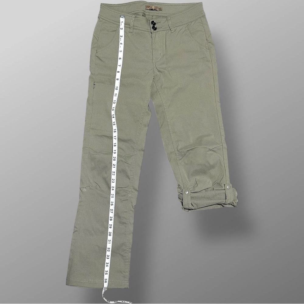 prAna Halle Hiking Pants Womens Sz 4 Short Roll Up Capri Original Stretch Zion - Picture 2 of 10